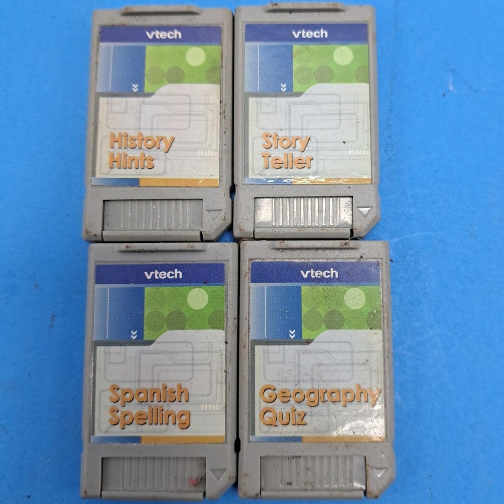 VTech‎ V Smile Game Cartridge Lot History Spanish Geography Quiz Learning Set